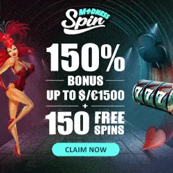 Claim 150% bonus and 150 free spins