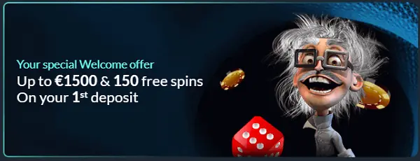1.500 EUR and 150 free spins