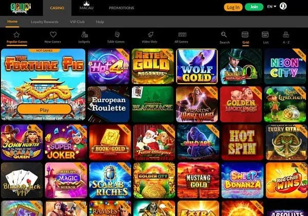 Spin Million Casino review & rating 