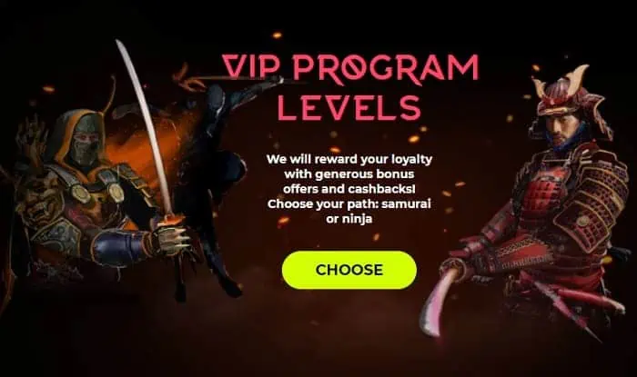 Samurai VIP Program