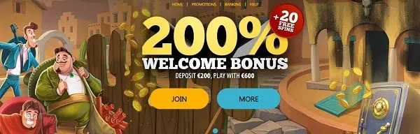 Spinaru Casino welcome bonus and promotion