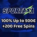 Sportaza Casino 200 free spins and R$500 welcome bonus