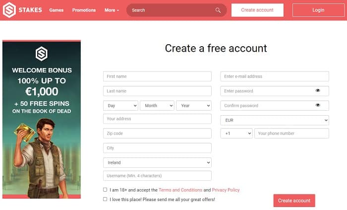 Create Your Account in less than a minute 