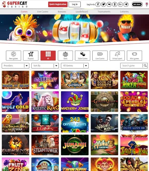 SuperCat Casino Review