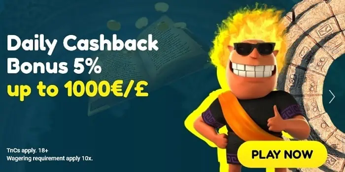 5% Cashback up to 1000 EUR/GBP 