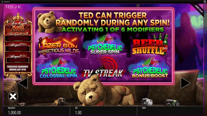 Ted Jackpot King slot machine review 