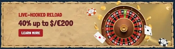 40% Live Casino Reload Bonus 