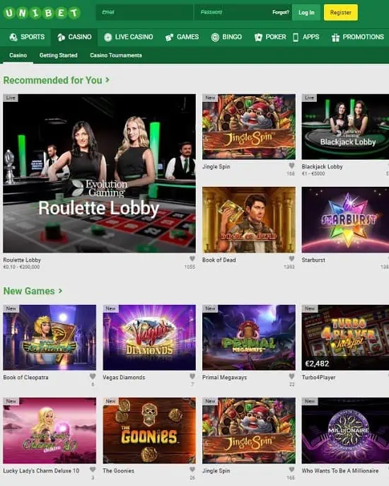 Unibet Xmas Bonuses