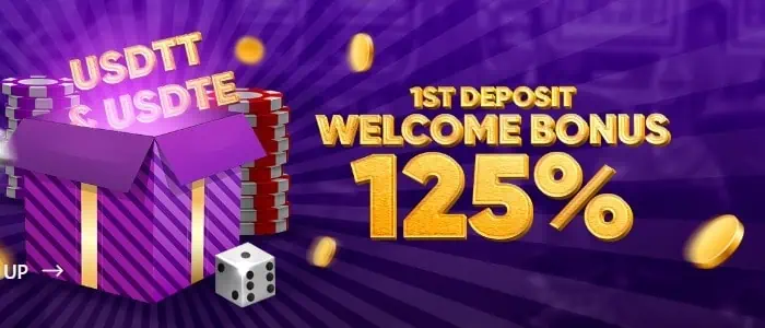 1st deposit: 125% welcome bonus 