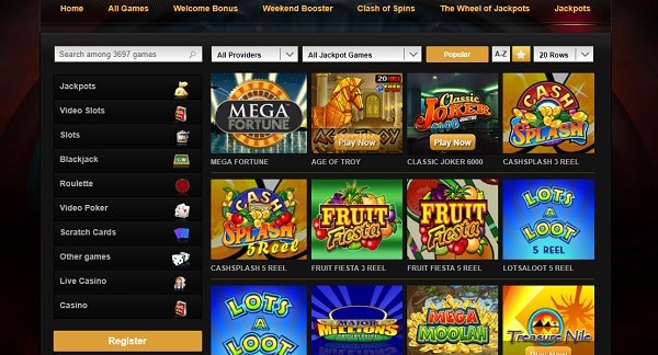 Video Slots Casino - games, bonuses, banking, support, register, login 