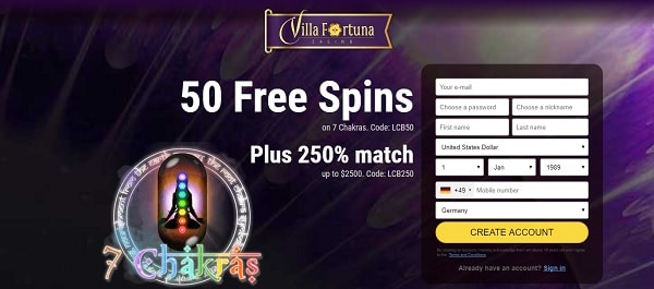 50 free spins and R$2500 welcome bonus