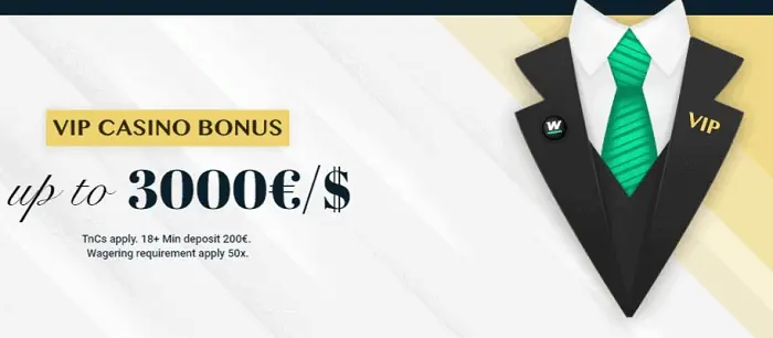 Wallacebet Casino R$3000 VIP Bonus 