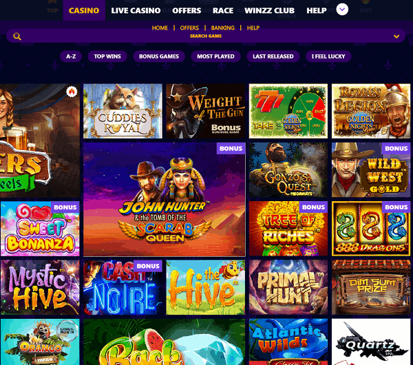 Winzz Casino Review & Bonuses 