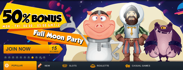 50% reload bonus - Full Moon Party